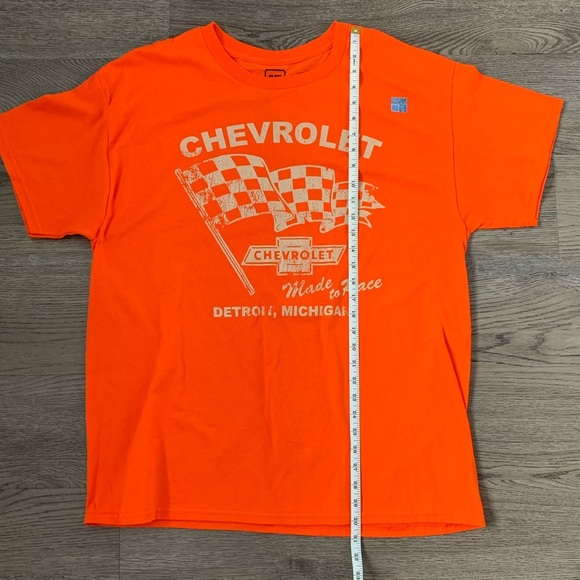GM Chevrolet Made to Race Unisex Graphic Tee - Size XL - Orange - NWOT - Picture 10 of 10